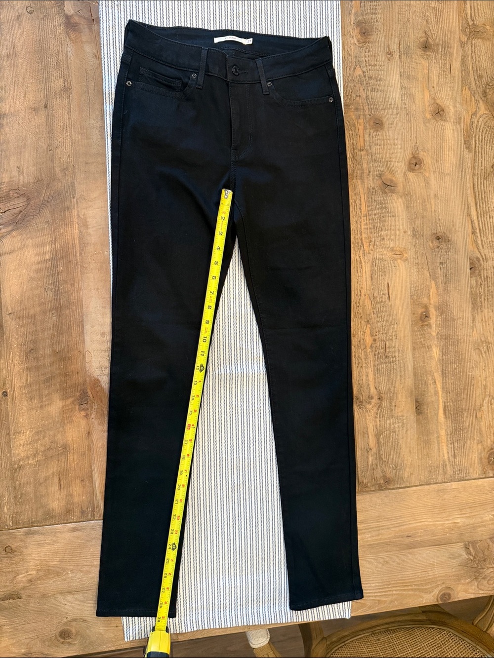 7 For All Mankind Black Skinny Jeans